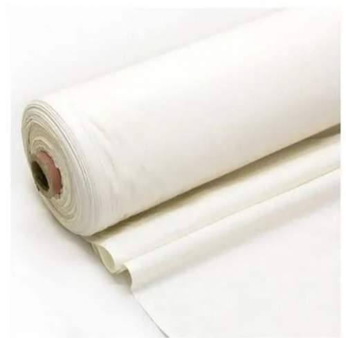 100% Cotton White Poplin Fabric  by Shanti Trading Company