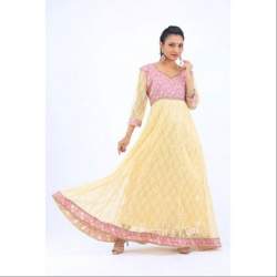 Wedding wear Yellow Anarkali Kurti 