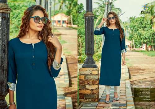 Casual Plain Long Rayon Slub Kurti For Women by krishna textiles