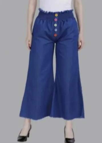 Party Wear Denim Palazzo Pant