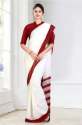 Printed Uniform Sarees For Ladies 