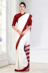 Printed Uniform Sarees For Ladies 