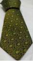 Men Green Pure Silk Neck Tie 
