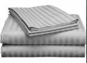 Plain Hotel Satin Strip Bed Sheet  thumb 2