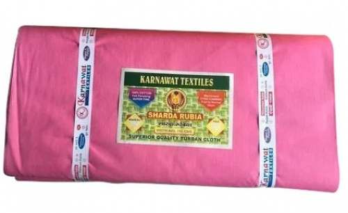 Pink Plain Rubia Fabric  by Karnawat Textiles