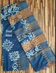 Festive Wear Batik Saree with Jacquard Border 