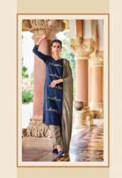Maruti Textiles Hub Pure Weving Silk Fully Stiched Kurtis and Pant and Duppta