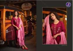 Silk Kurti With Embroider Kurti Pant Premium Magic Slub