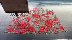 Computer embroidery job work