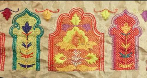 Cross stitch embroidery  by Alok Jain embroidery