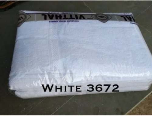 White Bath Towel by M s Vitthal Textile Mill