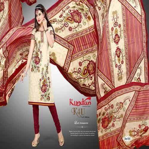 Casual wear Cotton printed Dress Material 