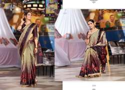Pure linen Silk Digital Printed Catalog Saree
