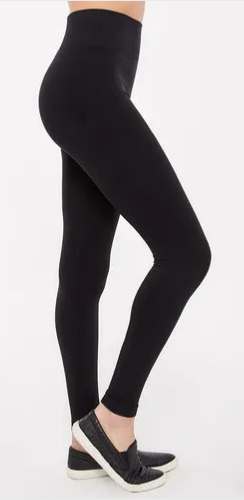 Ladies Black Cotton Legging by Sona Sansaar