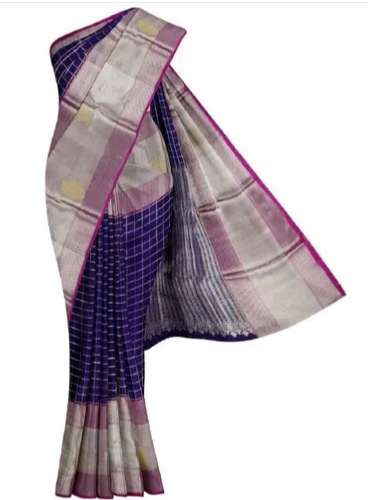 Navy Blue color Party Wear Art Silk Saree  by Sona Sansaar