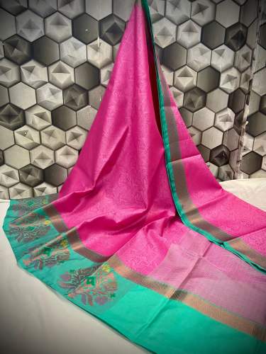 Designer Banarasi Kora Muslin Saree
