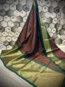 Multi Color Banarasi Kora Muslin Silk Saree thumb 3