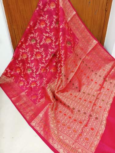 New Collection Banarasi Kora Silk Saree For Women by Rahman Sarees