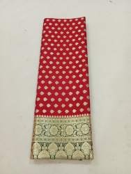 New Red And Green Banarasi Satan Silk Saree