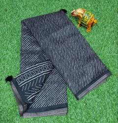 Fancy Printed Linen Cotton Saree