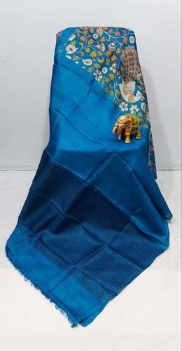 Party wear pure Tussar Silk Saree  by Vivekanandha Sarees