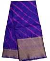 fancy-blue-kota-silk-leheriya-saree