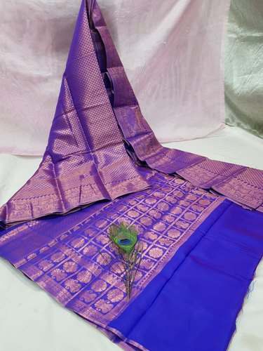 Buy Fancy Copper Silk Saree For Ladies