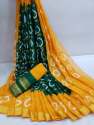 Daily wear Cotton Bandhani Saree thumb 5
