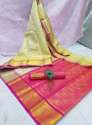 Multi Color Banarasi Silk Saree By Chetna Brand thumb 1