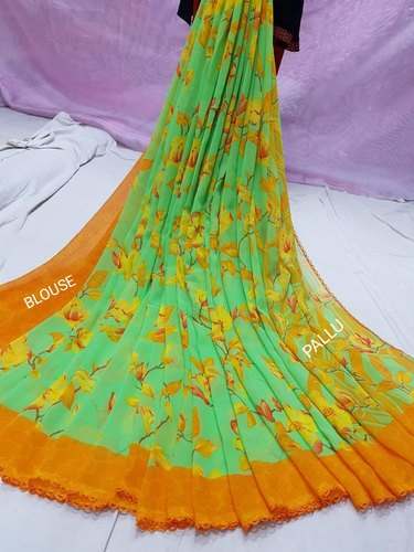 Soft Georgette All Over Printed Saree