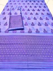 Trendy Chiffon Violetï»¿ Mekhela Chadar For Women