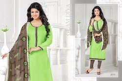 Cotton Fancy Churidar Suit