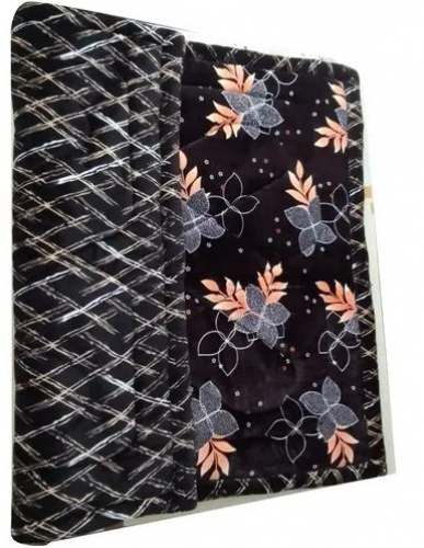 Double Bed Black Reversible Blanket  by Mittal Carpets