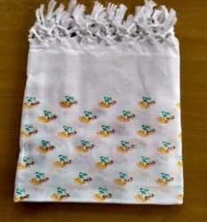 130GSM White Printed Towel