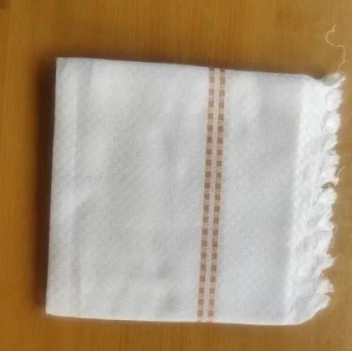 Trendy White Border Line Towel
