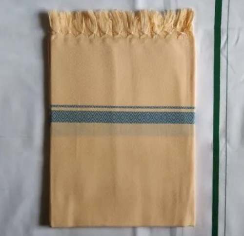 Yellow color Plain Towel by Perumal Textiles