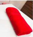 Red color Cotton Silky Border hand Towels thumb 2