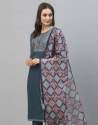  *Women Chinon Sequence Embroidered Kurta With Pant And Dupata Set* thumb 6