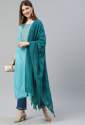 *Women Embroidered Viscose Rayon Blend kurta set* thumb 3