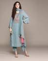   *Women Embroidered Viscose Rayon Slub kurta set* thumb 5