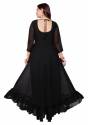 Black Georgette Piyu Gown by Golaviya House thumb 1