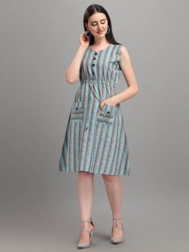 Comfort Western cotton dress by Golaviya House