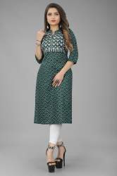 Cotton Embroidery Printed Fancy stylish Kurtis
