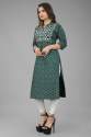 Cotton Embroidery Printed Fancy stylish Kurtis thumb 2