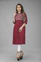 Cotton Embroidery Printed Fancy stylish Kurtis thumb 4