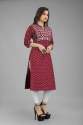 Cotton Embroidery Printed Fancy stylish Kurtis thumb 6