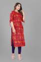 Cotton Printed Foiled Fancy Kurtis thumb 6