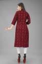 Cotton Printed Kurti with embroidery thumb 3