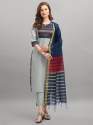 Cottons Blend Embroidery work kurta & Pant with Dupatta Set