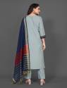 Cottons Blend Embroidery work kurta & Pant with Dupatta Set thumb 6